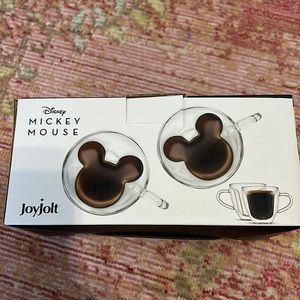 3D MICKEY double wall espresso glasses (two)